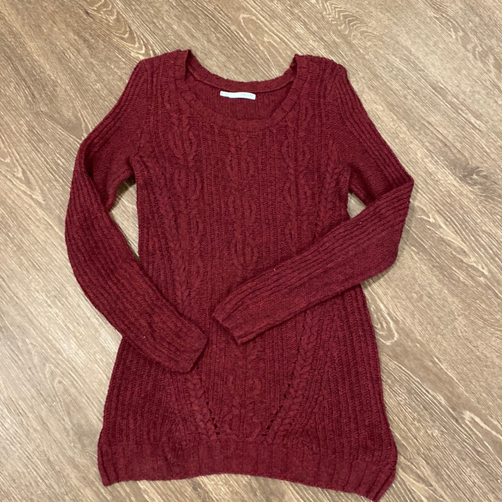 Maroon long sweater